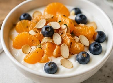 Almond Yogurt Fruit Bowl